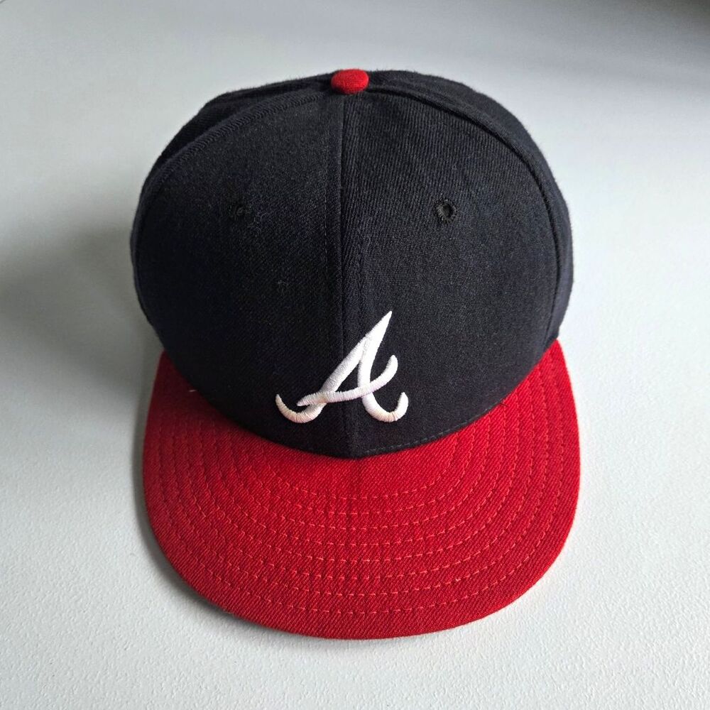 Vintage Atlanta Braves Hat New Era Pro Model Diamond Collection 100% Wool Cap